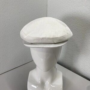CAPA Linen Newsboy Hat White Men’s L